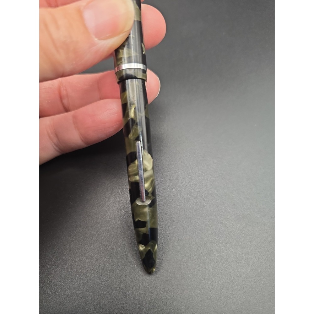 VTG 1930s Sheaffer Balance Fountain Pen Grey Pearl Black 3 Nib For Restoration - Picture 4 of 10